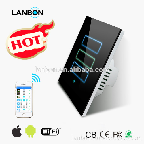 Promotion ! 2016 Wifi touch light switch smart home system Smart phone Remote controlled (No gateway)